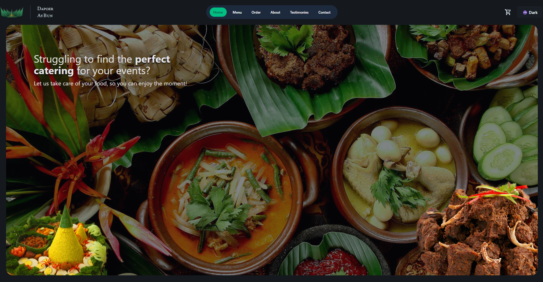 Dapoer Aybun Client, main screen