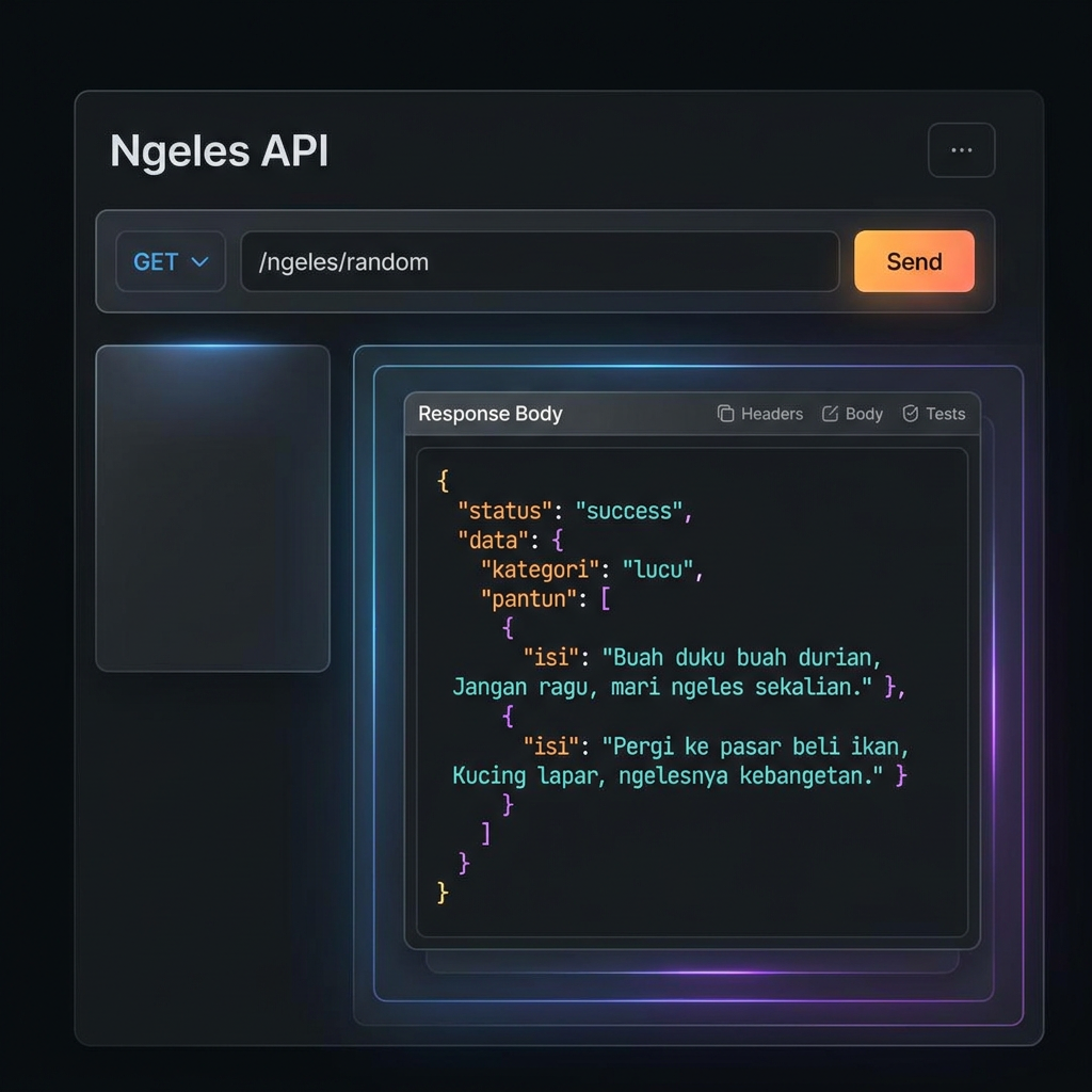 Ngeles API, main screen